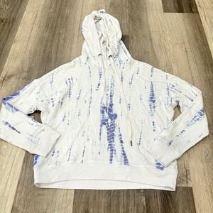 Rails Murray Cloud Tie Dye Hooded Sweatshirt Womens XS Cropped